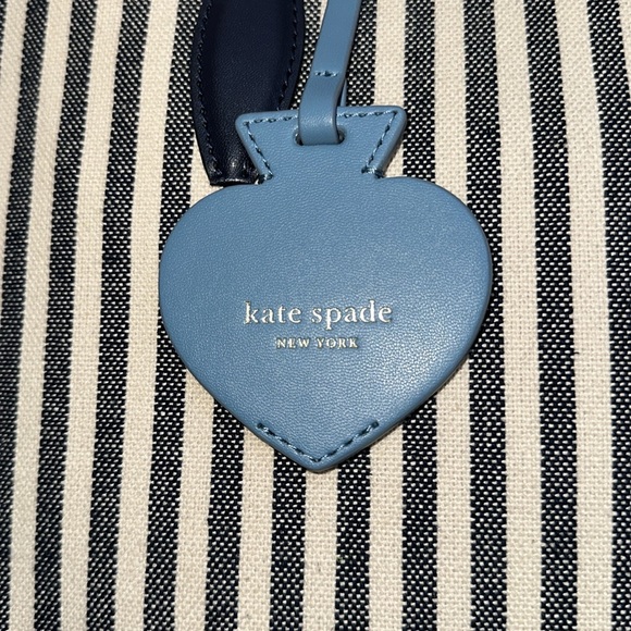 Kate spade navy and cream striped canvas bag - Picture 4 of 17